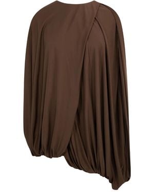Loewe Draped Blouse - Brown