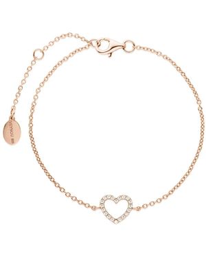 VEYNOU 14Kt Rose Heart Diamond Bracelet - White