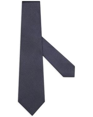 ZEGNA Polka-Dot Silk Tie - Blue