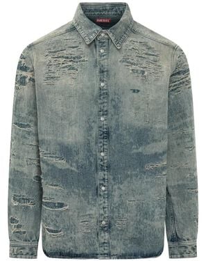 DIESEL D-Simply Denim Shirt - Blue