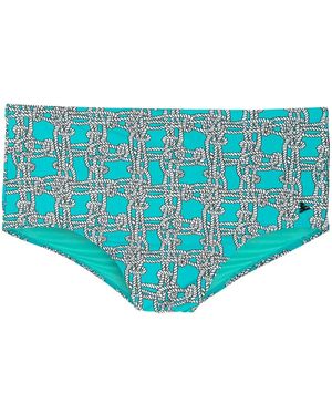 Amir Slama Badehose Mit Grafischem Print - Blau