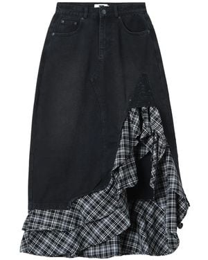 Izzue Falda Con Volantes - Negro