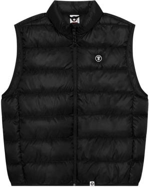 Aape By A Bathing Ape Moonface Padded Gilet - Black