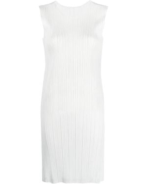 Pleats Please Issey Miyake Monthly Colours March Plissé Dress - White