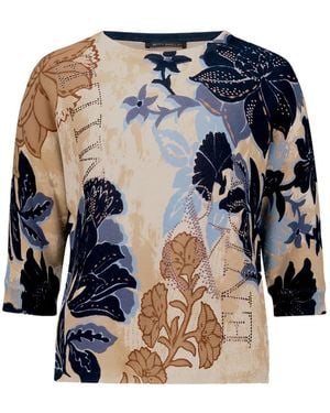 Betty Barclay Floral-Print T-Shirt - Blue