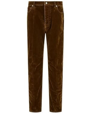 Ferragamo Five-Pocket Trousers - Brown