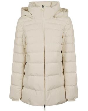 Herno Hooded Quilted Puffer Jacket - Natural
