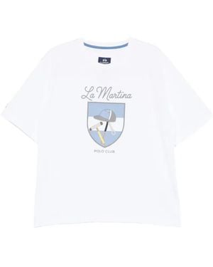La Martina Logo-Print T-Shirt - White