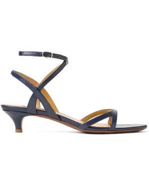 Ralph Lauren Clarke Crisscross Buckled Sandals - White