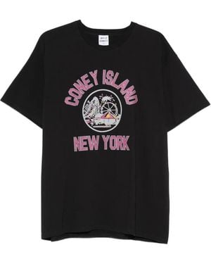 WILD DONKEY T-Shirt Met Grafische Print - Zwart
