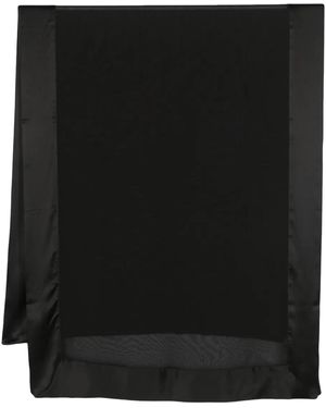 Saint Laurent セミシアー シルクスカーフ - ブラック