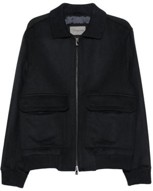 Corneliani Zip-Up Pocket-Detail Jacket - Black