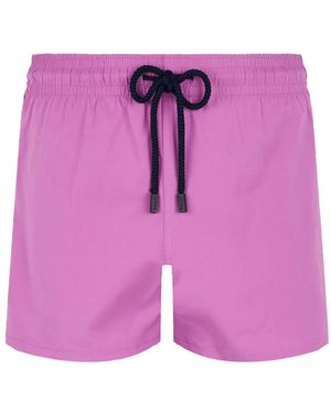 Vilebrequin Logo-Patch Swim Trunks - Pink