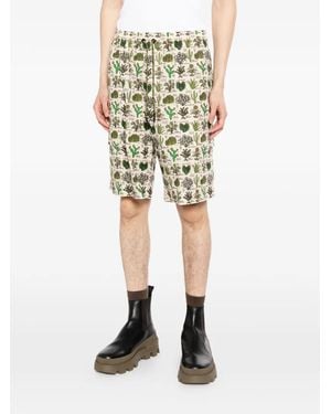 Moncler Print Drawstring Shorts - Natural
