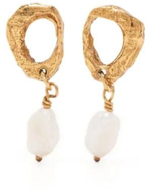 Loveness Lee Dio Aurum Pearl-Embellished Drop Earrings - White