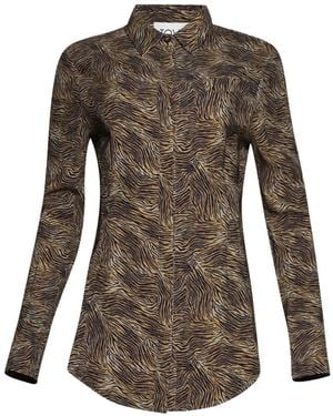 TOVE Elvin Zebra-Print Shirt - Grey