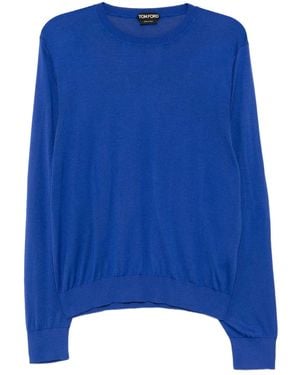 Tom Ford Silk T-Shirt - Blue