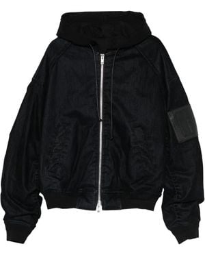 Juun.J Patch-Pocket Hoode Jacket - Black