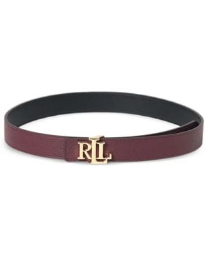 Ralph Lauren Ceinture Réversible À Plaque Logo - White