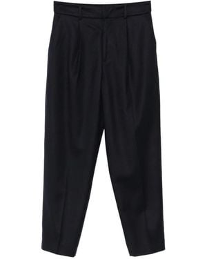 PT Torino Pleated Tapered Pants - Black