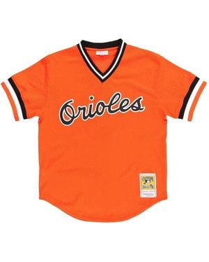 Mitchell & Ness Mlb Orioles 1988 Cal Ripken Jr T-Shirt - Oranje