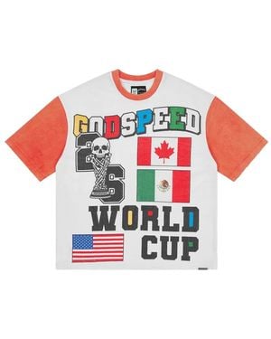 Godspeed 26 Gswc Graphic-Print Panelled T-Shirt - White