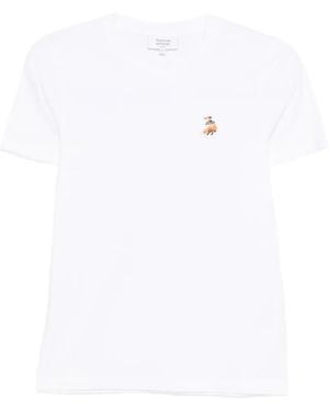 Maison Kitsuné Dreaming Fox Regular Tee-Shirt - White