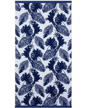 Vilebrequin Papagaio Strandtuch Aus Jacquard - Blau