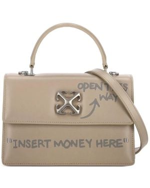 Off-White c/o Virgil Abloh Jitney 1.4 Tote Bag - Natural