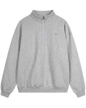 Alo Yoga Accolade Quarter-Zip Sweatshirt - Grey