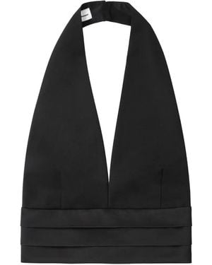 ANDAMANE Sandra Halterneck Top - Black