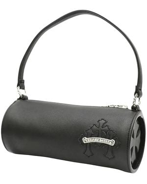 Chrome Hearts Grinds Leather Handbag - Black