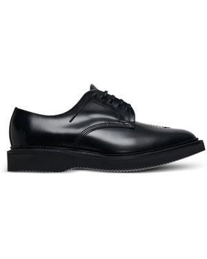 Comme des Garçons Embroidered Leather Shoes - Black