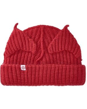 Charles Jeffrey Knit Beanie Hat - Red