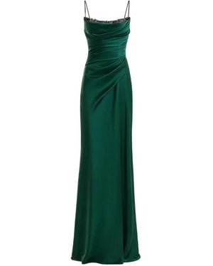 Gemy Maalouf Vestido Drapeado Con Cuentas En El Cuello - Verde