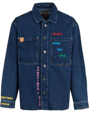 Mira Mikati Veste Riddle À Broderies - Blue