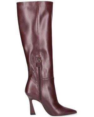 Stuart Weitzman Knee-High Pointed Toe Stiletto Heel Boots - Brown