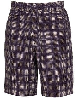 Needles Checked Bermuda Shorts - Blue