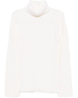 TOTEME Jersey Con Cuello Alto - Blanco