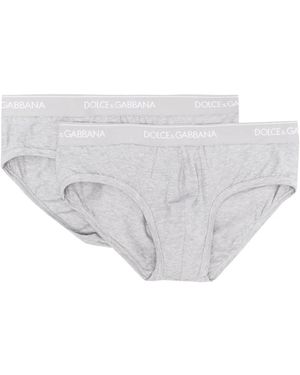 Dolce & Gabbana ロゴ ブリーフ セット - ホワイト