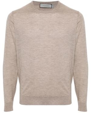 Canali Fine-Knit Jumper - Brown