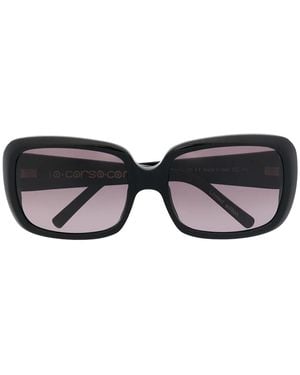 10 Corso Como Klobige Sonnenbrille - Schwarz