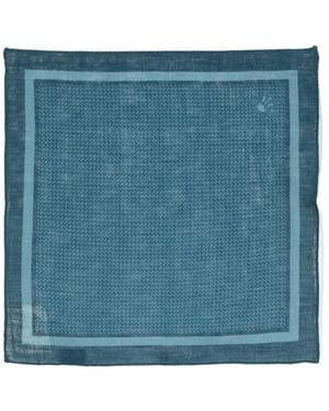 Corneliani Pañuelo con motivo gráfico - Azul