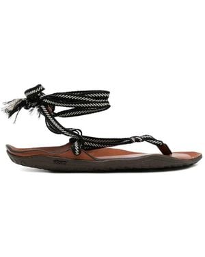 Lemaire Lace-Up Woven-Strap Sandals - White
