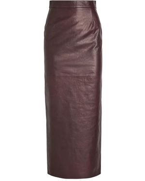 SKIIM Paneled Midi Skirt - Brown