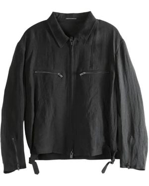 Yohji Yamamoto Zip-Up Jacket - Black