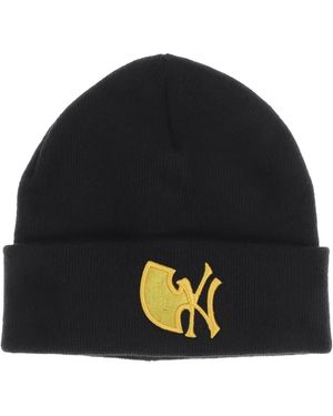 Wu-Tang Clan Wu York Logo-Embroidered Beanie Hat - Black