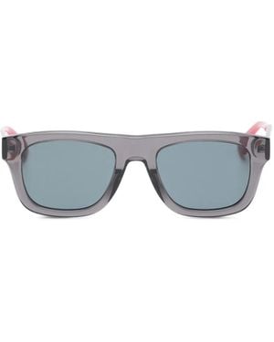 Gucci Rectangle Stripe Sunglasses - Grey