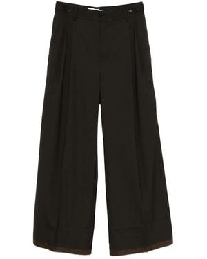 Feng Chen Wang Pleat-Detailing Trousers - Black