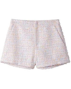 B+ AB Pantalones Cortos Texturizados - Blanco
